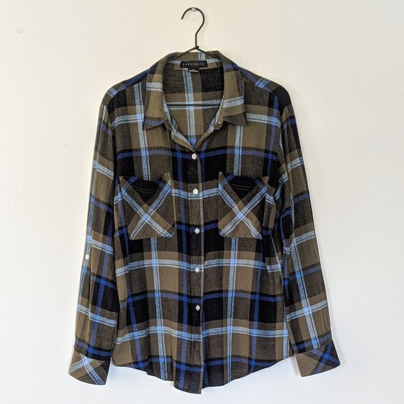 Sanctuary Tops - Sanctuary Girlfriend Plaid Flannel Shirt